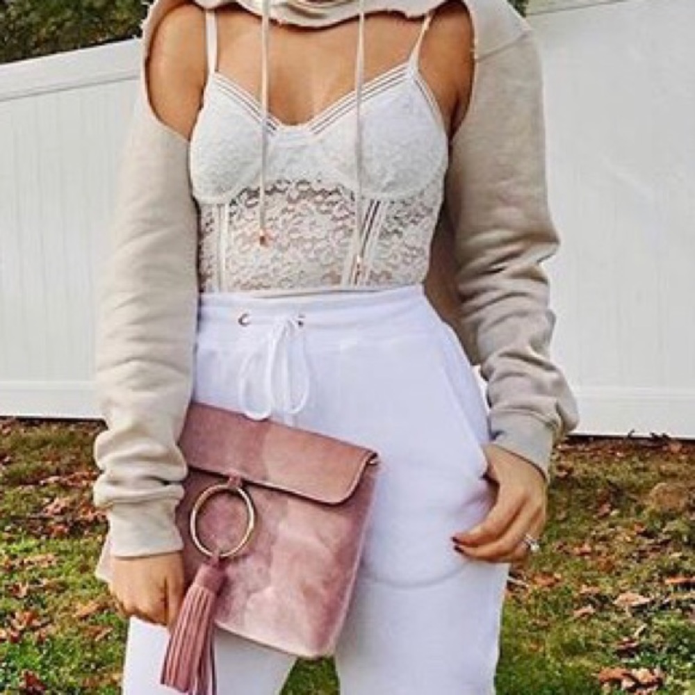 NWT White Lace Bodysuit